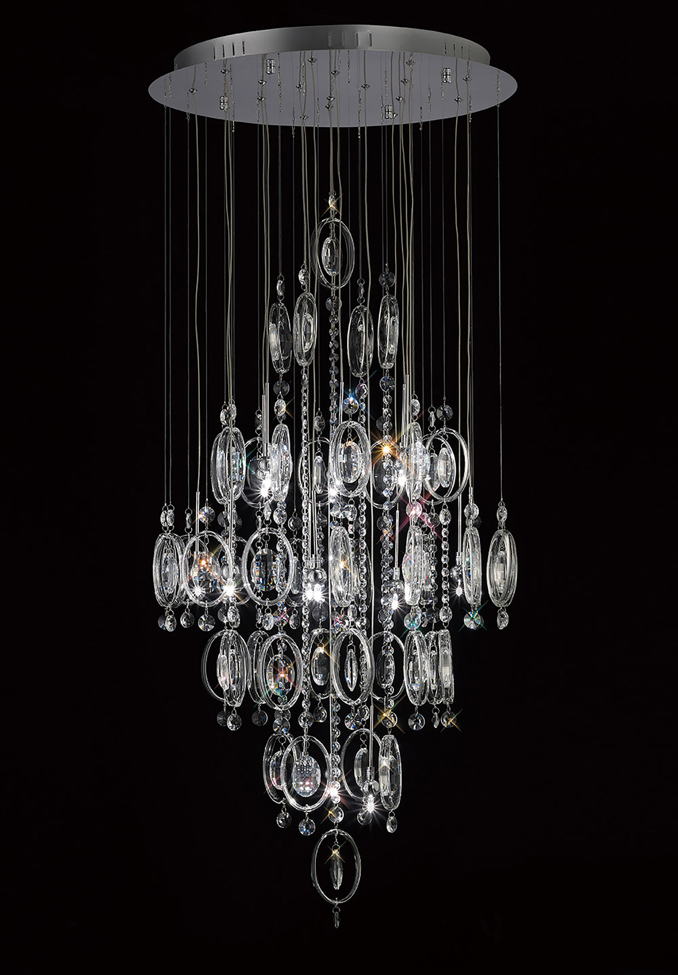 IL31354  Solana Crystal Pendant 18 Light